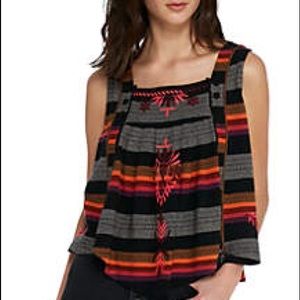 NWT Free People Vintage Stripe Swing tank
